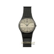 SWATCH Fortnum classic quarzo cassa e cinturino plastica nera new